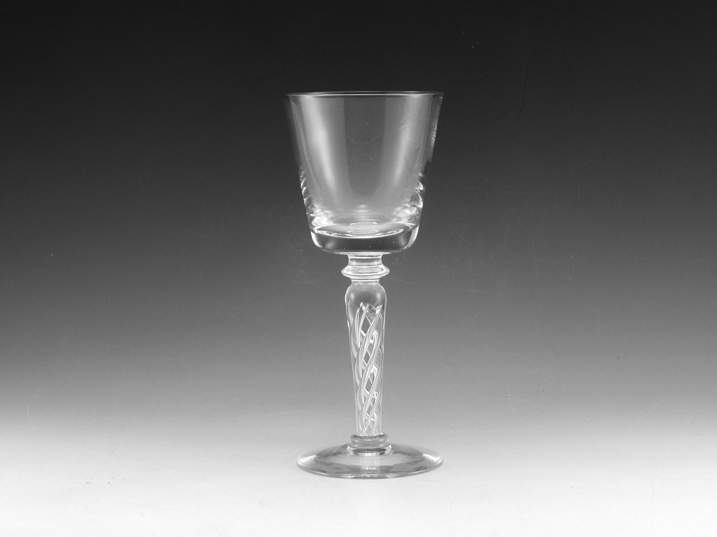 Crystal Air Twist Stem Wine Glass Hand-Blown