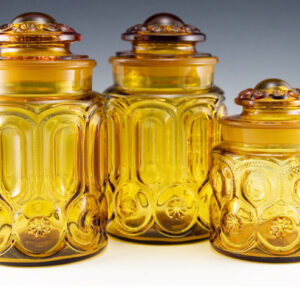 Amber Moon and Star Kitchen Canister Set
