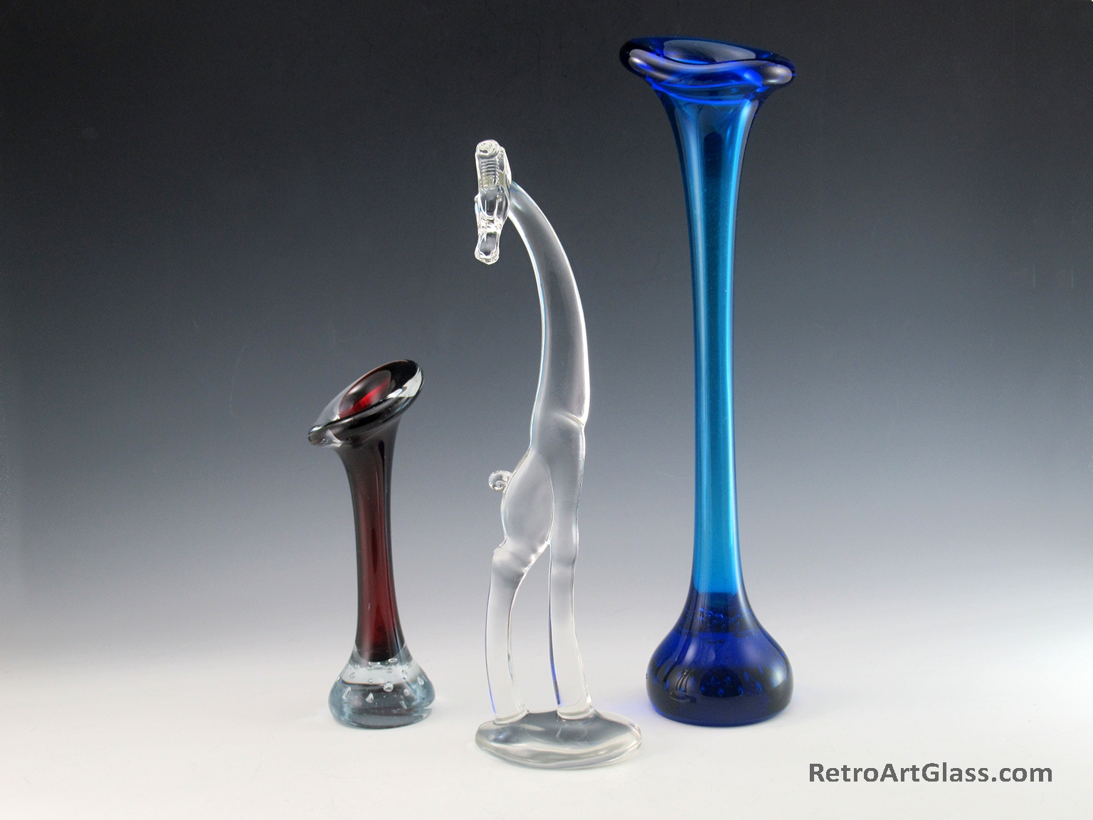 Rare Heisey Art Glass Giraffe No. 2 Antique Tall and Elegant