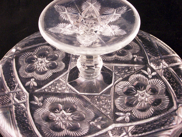 Antique Cake Plate Rayed Flower Pattern by Indiana - Image 3