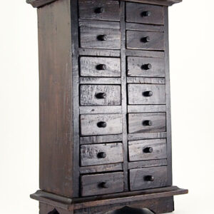 Primitive Hand-Made Herb or Trinket Drawer Cabinet