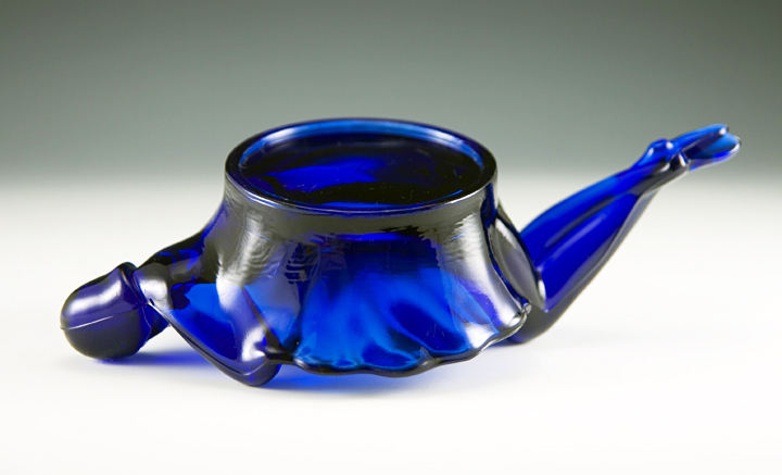 Ballerina Dish in Cobalt Blue Glass - Image 3