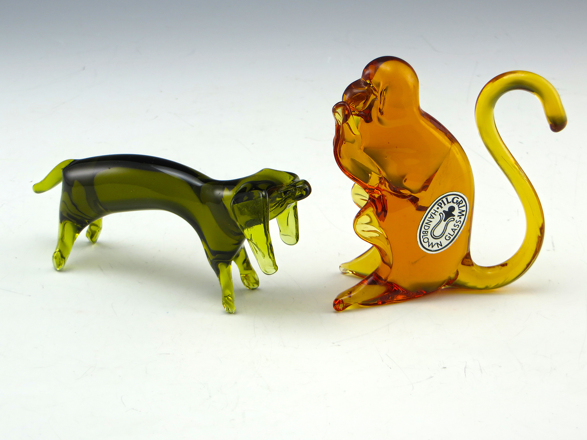 Vintage Retro Glass Dachsund Dog Handmade by Pilgrim Glass USA - Image 5