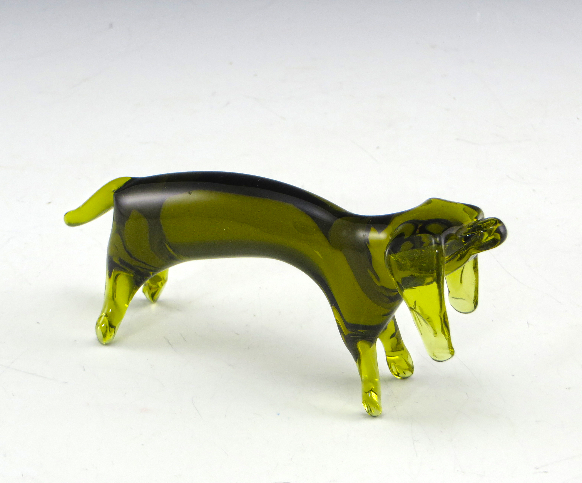 Vintage Retro Glass Dachsund Dog Handmade by Pilgrim Glass USA - Image 2