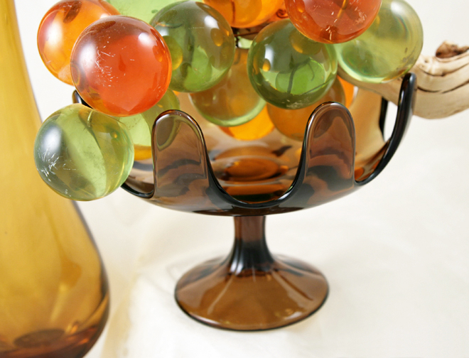 Art Glass Mod Centerpiece Bowl in Nutmeg - Image 3