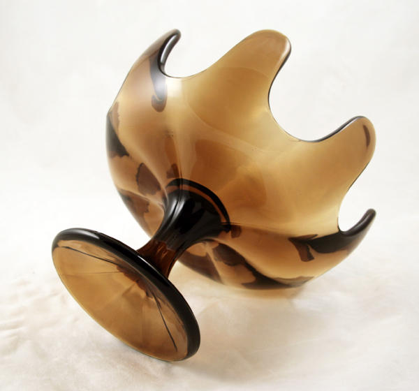 Art Glass Mod Centerpiece Bowl in Nutmeg - Image 2