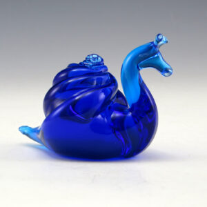 Pilgrim Art Glass Snail Figurine Vintage Handcrafted