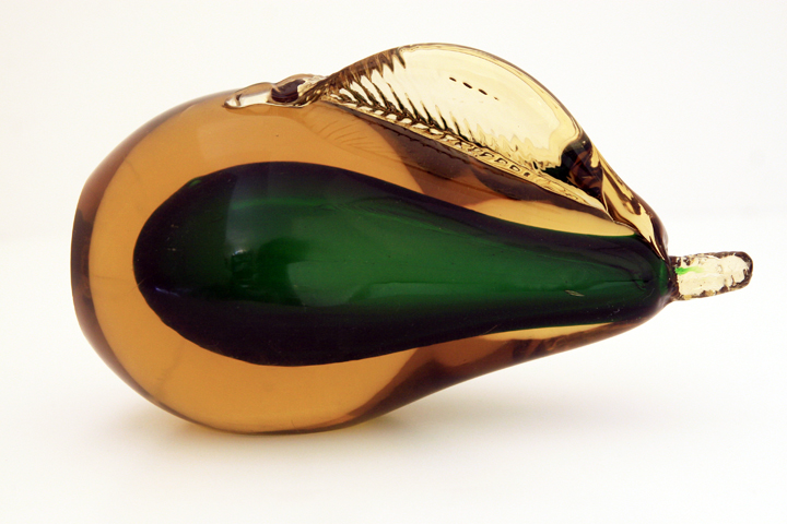 Barbini Glass 1950s Large Sommerso Pear - Image 3