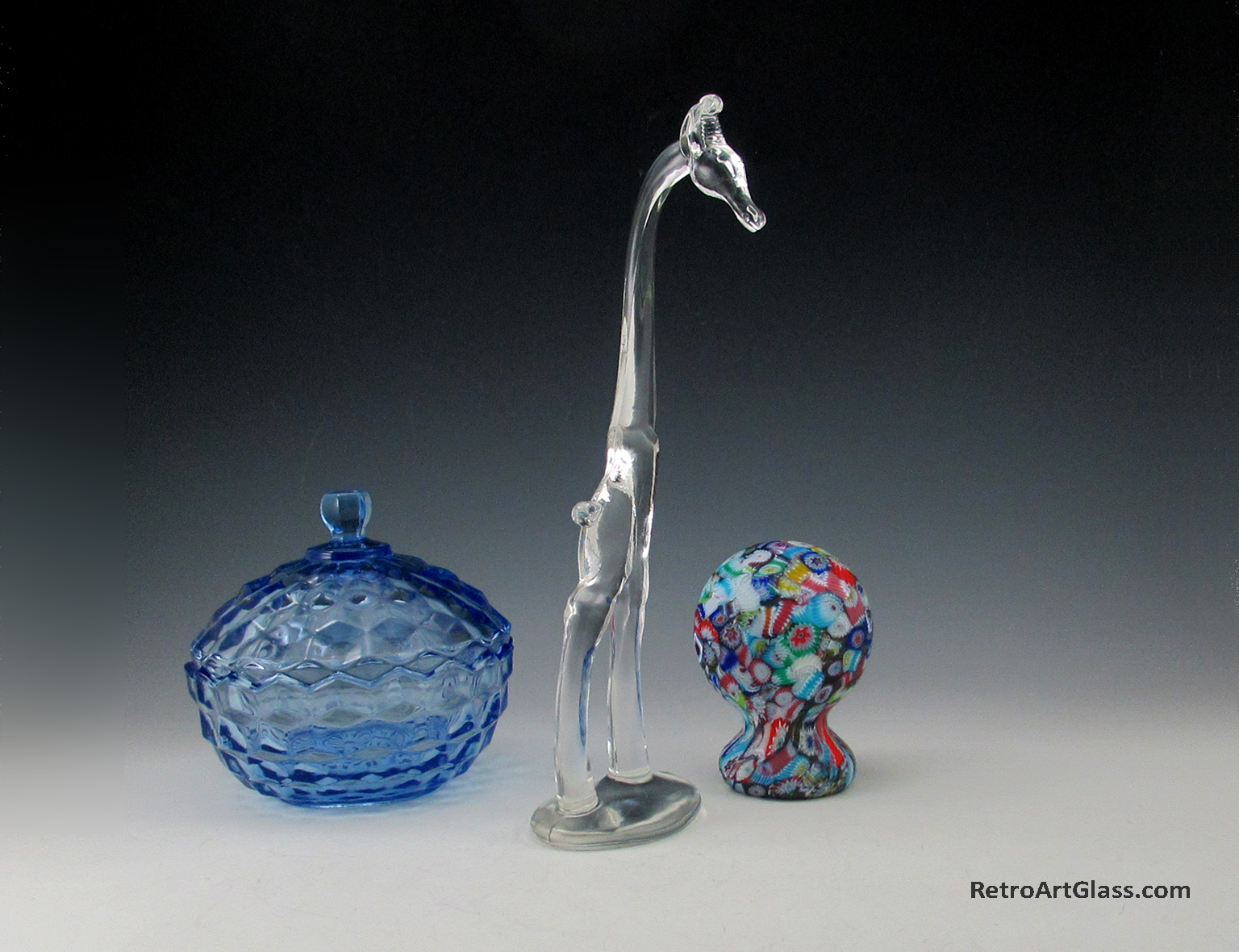 Rare Heisey Art Glass Giraffe No. 2 Antique Tall and Elegant - Image 4