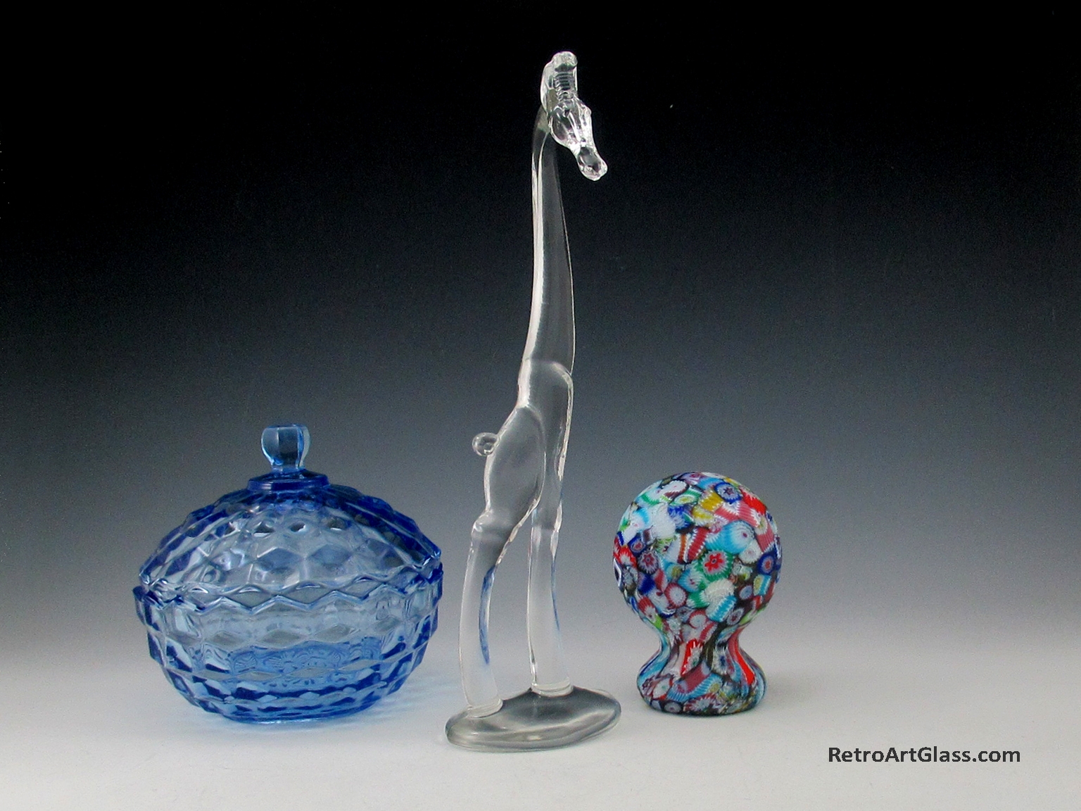 Rare Heisey Art Glass Giraffe No. 2 Antique Tall and Elegant - Image 3