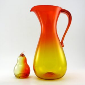 Mid-Century Art Glass Hand-Blown Pitcher Early Blenko