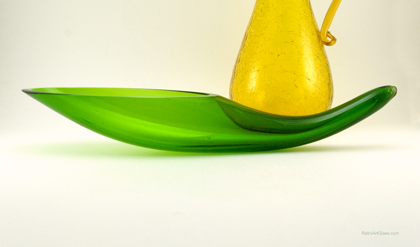 Rare Blenko Art Glass Horn Vase by Anderson - Image 4