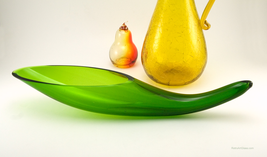 Rare Blenko Art Glass Horn Vase by Anderson - Image 3