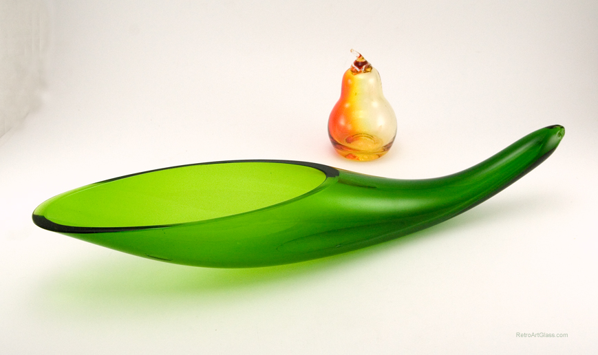 Rare Blenko Art Glass Horn Vase by Anderson - Image 2
