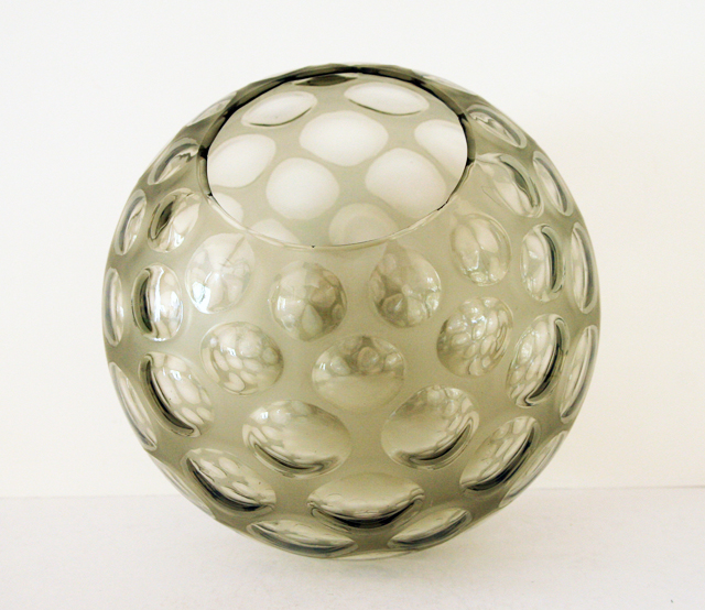 Borske Sklo NEMO Huge Art Glass Optic Ball Vase