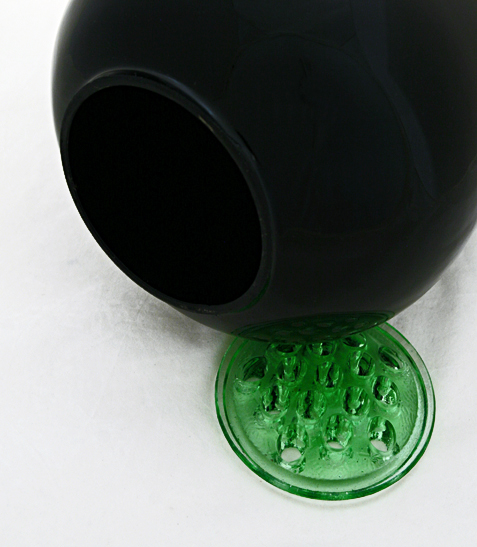 Black Amethyst Tall Shouldered Vase by Cambridge Glass - Image 2