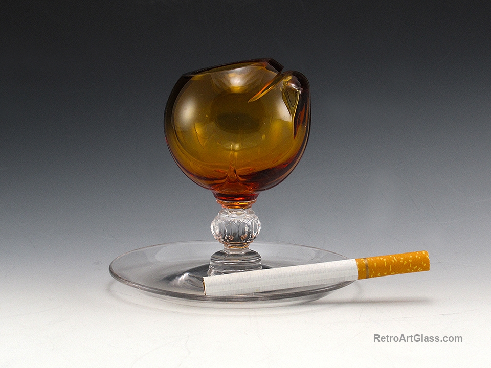 Cambridge Table Glass Place Card holder, Vase, Ashtray - Image 3