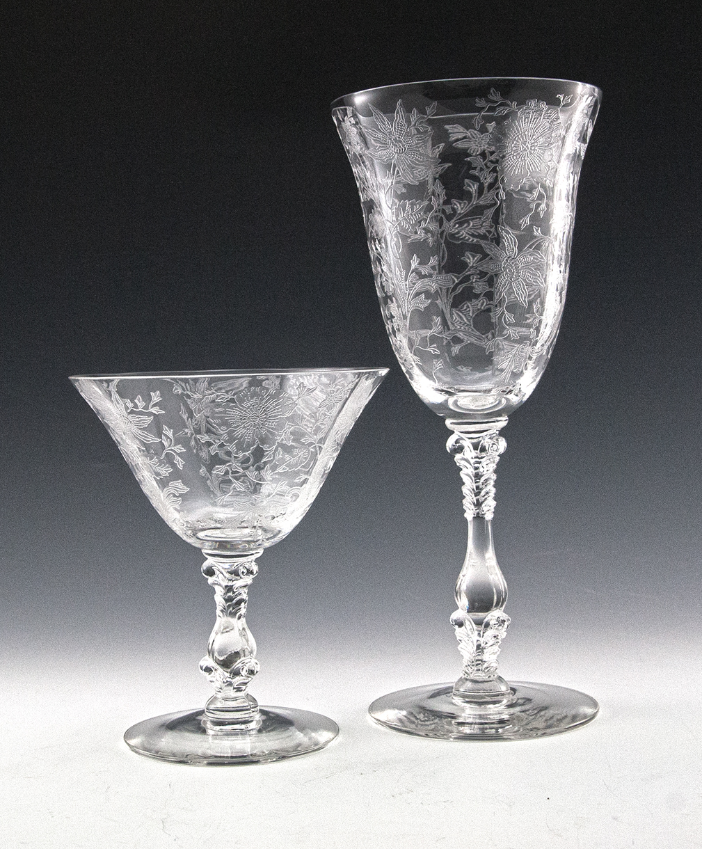 Cambridge Wildflower Stemware Line 3121 Set of 12 - Image 2