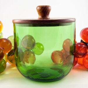 Re-Purposed Glass Large Canister from the 1970's