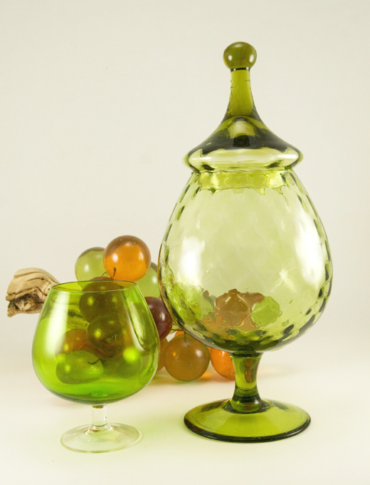 Circus Tent Jar Handblown In Optic Glass - Image 3