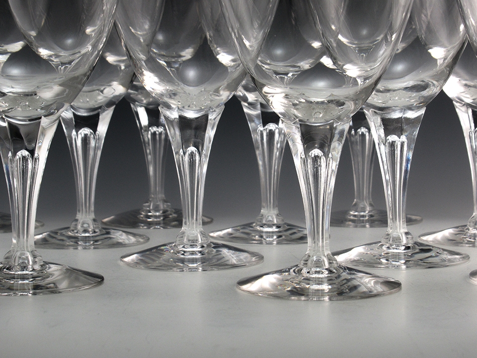 Vintage Tiffin Crystal Stemware #17596 Bubble Stem Set 12 - Image 3