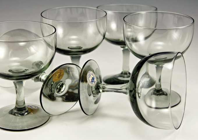Danish Modern Crystal Cocktail Stemware Set by Holmegaard - Image 2