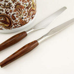 Danish Modern Cutlery Set with Beautiful Wood Handles