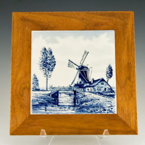 Delft Tile Framed Hand Painted Scene Made in Holland