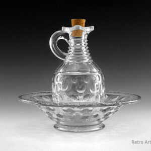 Early American Pressed Glass Bowl and Jug Set