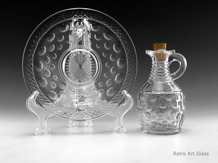 Early American Pressed Glass Bowl and Jug Set - Image 4