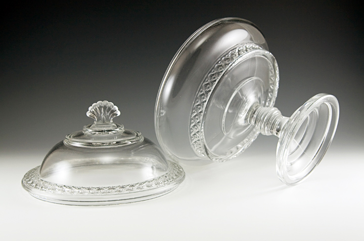 EAPG Glass Covered Comport Spirea Band by Bryce - Image 2