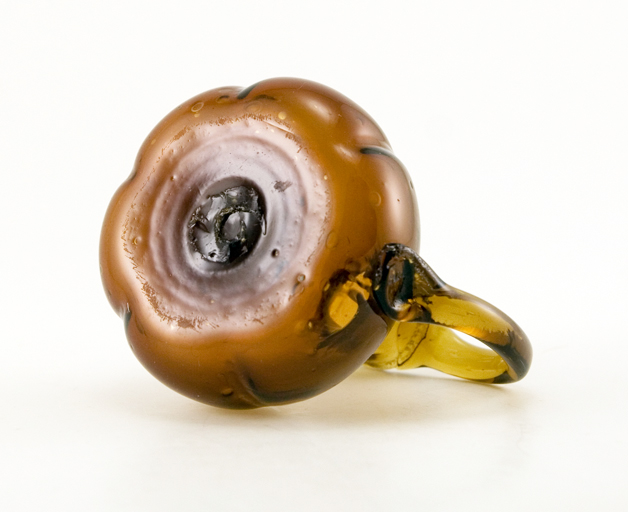 Little Brown Jug Early Free Blown Glass - Image 3