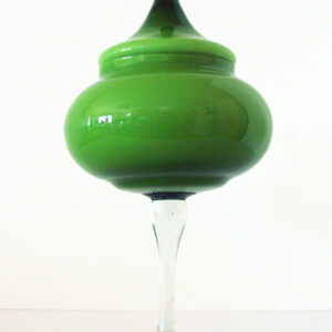 Empoli Cased Art Glass BIG Circus Tent Jar