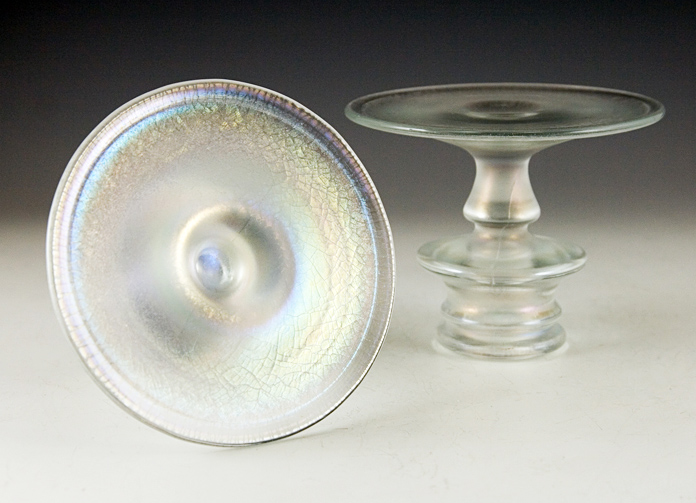 Fenton Art Glass Persian Pearl Candle Holder Set - Image 2