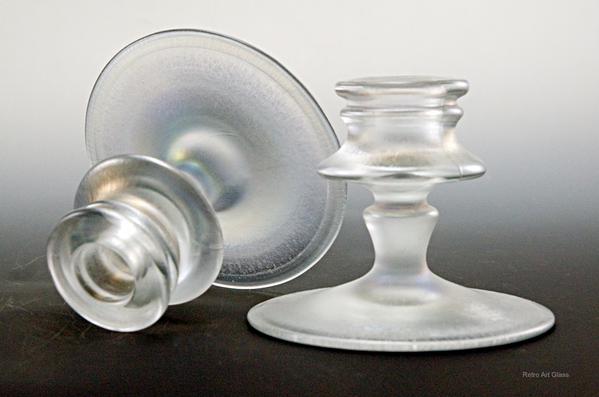 Fenton Art Glass Persian Pearl Candle Holder Set - Image 5