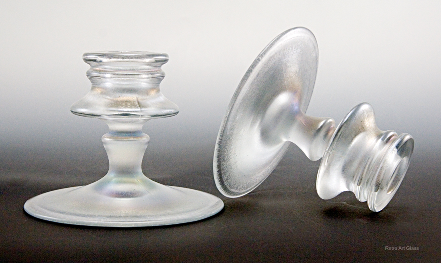 Fenton Art Glass Persian Pearl Candle Holder Set - Image 4