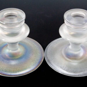 Fenton Art Glass Persian Pearl Candle Holder Set