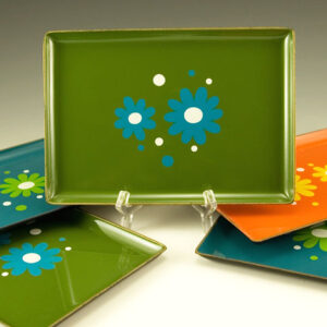 Flower Power Hippie Era Tray Set