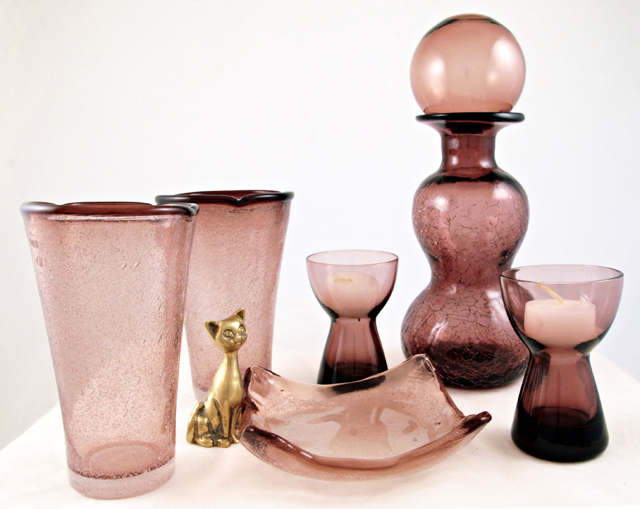 Hand Blown Glass Retro Tumbler Set - Image 4
