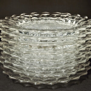 American Crystal 8" Plate Set of Eight by Fostoria
