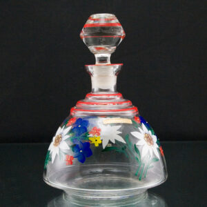 WWII German Occupied Czech Glass Decanter