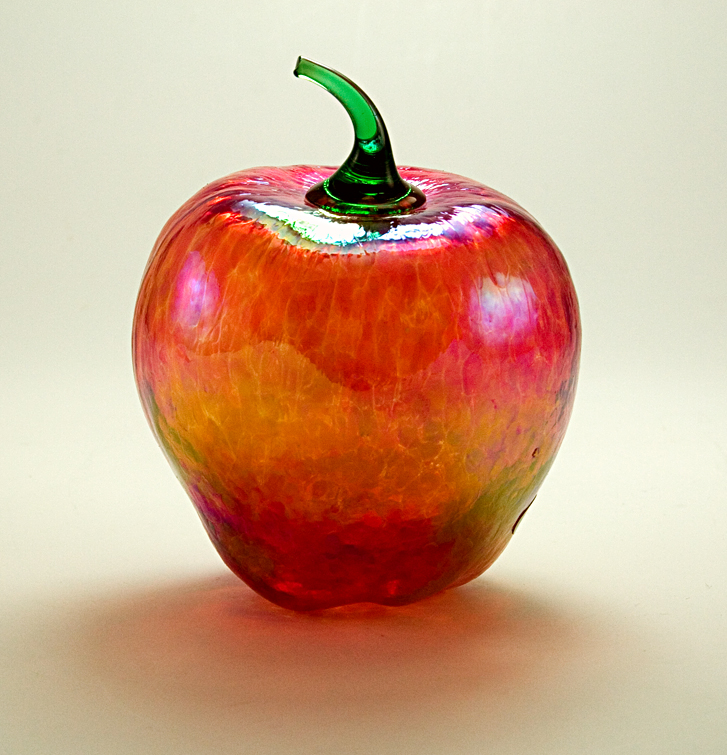 Glass Eye Studio Large Iridescent Apple - Image 4