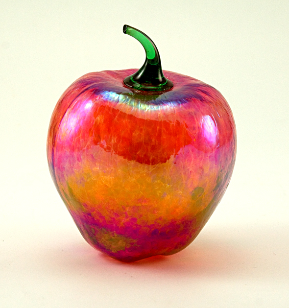 Glass Eye Studio Large Iridescent Apple