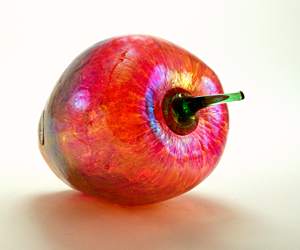 Glass Eye Studio Large Iridescent Apple - Image 2