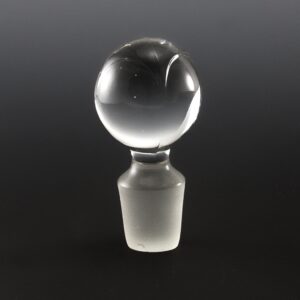 Cambridge Glass Stopper Ball with Square Impression