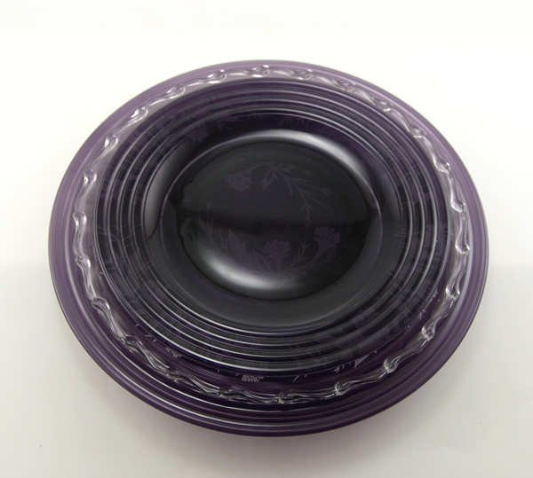 Grape Purple Amethyst Glass Dinner Plate Set - Image 2