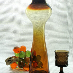 Greenwich Flint-Craft Art Glass Burnt Honey Floor Vase