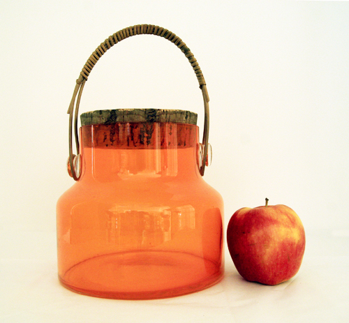 Gumps of San Francisco 1960s Glass Canister