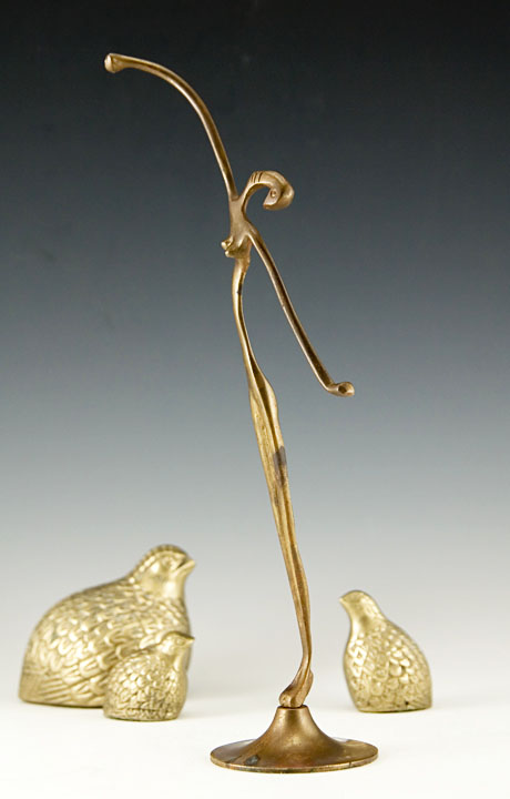 Hagenauer Wiener Werkstatte Egyptian Goddess Bronze Sculpture - Image 3