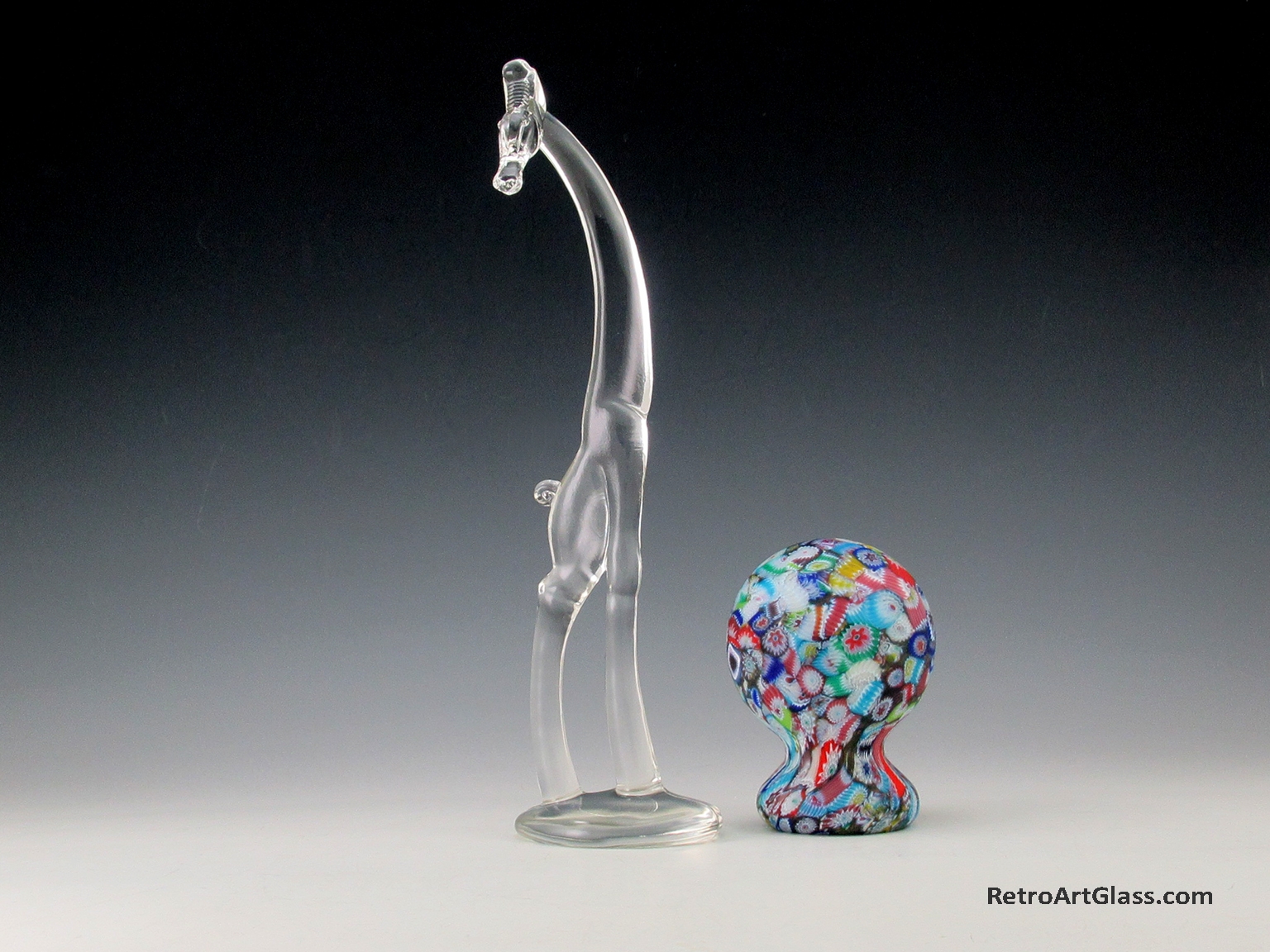Rare Heisey Art Glass Giraffe No. 2 Antique Tall and Elegant - Image 5